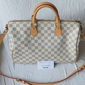 Louis Vuitton Speedy 35 Bandouliere Damier Azur